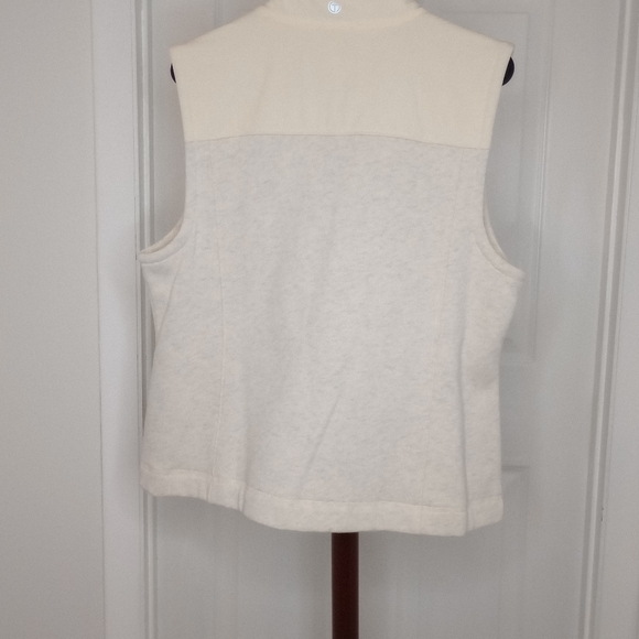 Talbots Full Zip Vest Cream - Picture 3 of 3